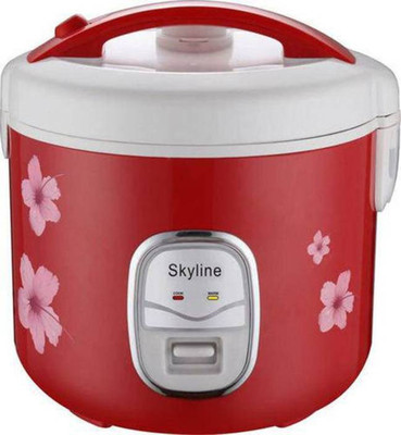 

Skyline VT-9060 Electric Rice Cooker with Steaming Feature(1.8 L, RED/WHITE)