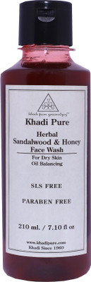 

Khadi Pure Herbal Sandalwood & Honey SLS-Paraben Free Face Wash(210 ml)