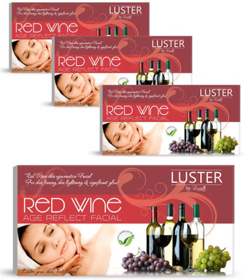

Luster Red Wine Age Reflect Facial kit 115 g(Set of 4)