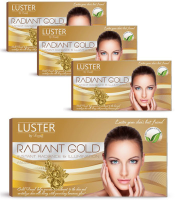

Luster Radiant Gold Facial Kit 115 g(Set of 4)