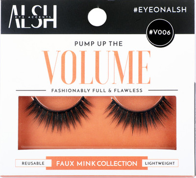 

ALSH #V006 (Volume) 3D Faux Mink lashes(Pack of 1)