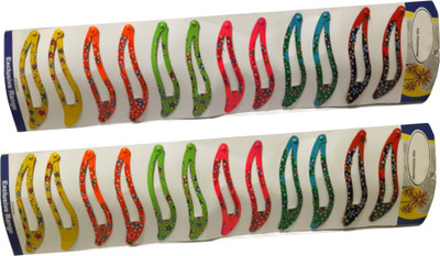 

SK Craft Designer Fancy Multicolor Metal Tic Tac Hair Clips for Girls and Women (Set of 12 Pairs-24 Pcs), Tic Tac Hair Clips For Girls Tic Tac Clip(Multicolor)