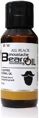 

B W ALL BLACK Moustache And Beard Nourishing Oil coffee Hair Oil (60 ml) Hair Oil(60 g)