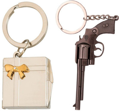 MGP FASHION Mini Revolver Gun With Photo Frame Dairy shape Full Metal Party Gift Girl Boy Friend Keyring Key Chain