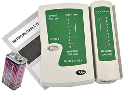 

Buyyart New RJ45 RJ11 Cat5 Cat6 LAN Cable Tester Handheld Network Cable Tester Lan Adapter(100 Mbps)