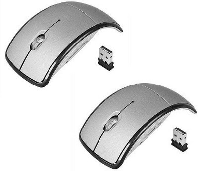 

Oxza Set Of 2 2.4Ghz Foldable ARC Wireless Optical Gaming Mouse(USB 2.0, Black)