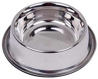 

Pets Empire Round Steel Pet Bowl(200 ml Multicolor)