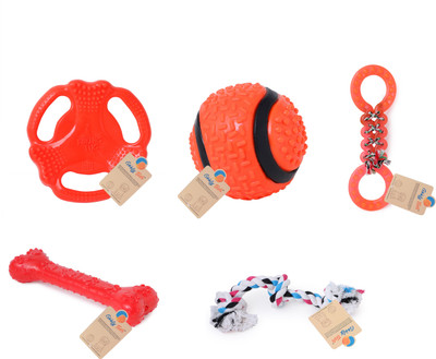 

Goofy Tails Natural Rubber Dog Chew Combo for Large Dog Rubber Chew Toy For Dog