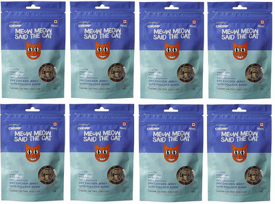 

Goofy Tails Dry Jerky Chicken with Pollock Sushi, 50g (Pack of 8) Chicken Dog Treat(400 g, Pack of 8)