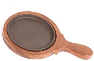 SAIFPRO 5 inch Round Sizzler Plate with Handle Sizzler Tray