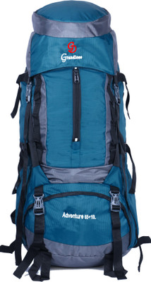 

GRANDIOSE Square Cap Model Teal Blue Hiking Backpack / Rucksack Bags (GTB67504TB) Rucksack - 75 L(Blue)
