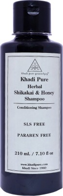 Khadi Pure Herbal Shikakai & Honey Shampoo SLS-Paraben Free - 210ml(210 ml)