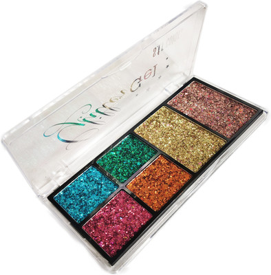 

s.f.rcolor Imported-Amazing-girl-pro-gel 06 Color Glitter+ Eyeshadow Palette ( Multicolor) 6983-01(multicolor)