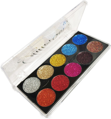 

s.f.rcolor Imported-Amazing-girl-pro-10-gel Color Glitter+ Eyeshadow Palette ( Multicolor)6986-02(multicolor)