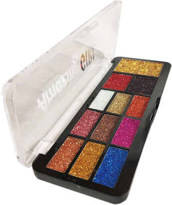 

s.f.rcolor Amazing-girl-pro-gel 12 Color Glitter+ Eyeshadow Palette Multicolor 6990-02(multicolor)