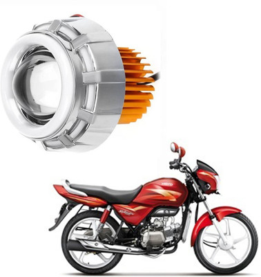 RWT Projector Lamp Headlight with Dual Ring COB LED -846 Headlight Motorbike LED for Hero (12 V, 35 W)(Splendor Pro, Pack of 1)