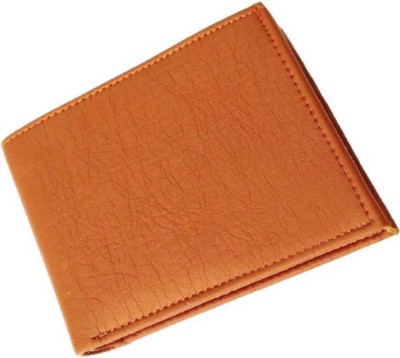 Classic World Men Casual Tan Artificial Leather Wallet(9 Card Slots)