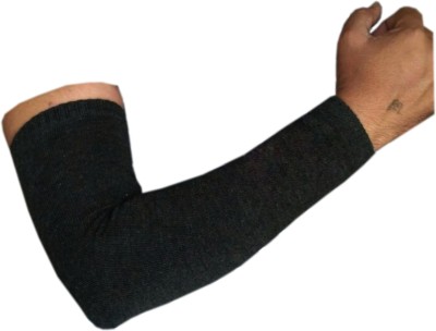 ODDEVEN Nylon Arm Sleeve For Men & Women(Free, Black)