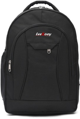 LeeRooy MN-Canvas 30 Ltr Black School Bag Backpack For Unisex Waterproof Backpack(Black, 23 L)
