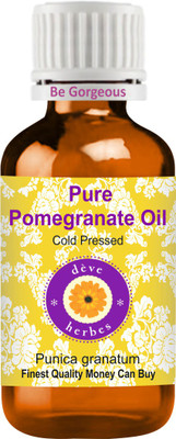 

Deve Herbes Pure Pomegranate Oil (Punica granatum) 100% Natural Therapeutic Grade Cold Pressed(100 ml)