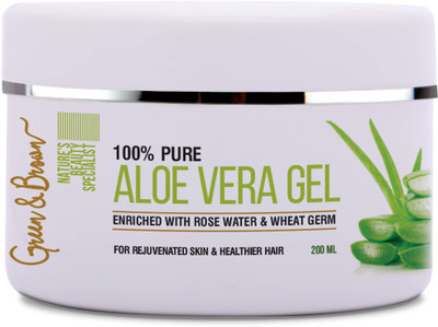 

Green & Brown Aloe Vera Gel for Hair, Skin & Face Beauty specialist 200 ml(200 ml)