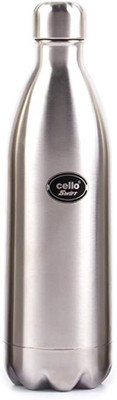 cello 1000 ml Steel Flask(Pack of 1, Steel/Chrome)