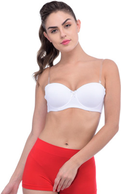 TOMKOT Women Push-up Lightly Padded Bra(White)