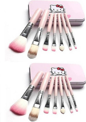 

Rtb Hello kitty Make up Brush set of 7 pack of 2(Pack of 2)