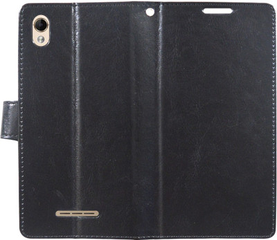COVERNEW Book Cover for Lava Z 60(Black)