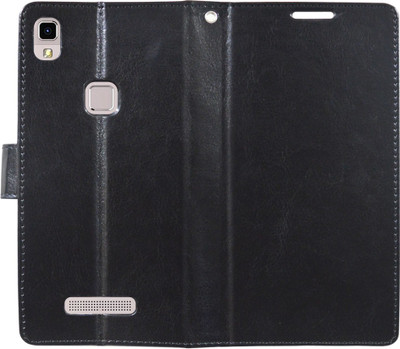 COVERNEW Book Cover for Lava Z 80(Black)
