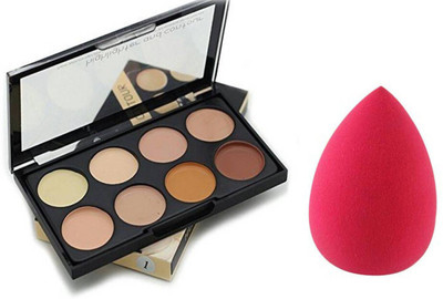 

Rtb Mars8color contour and highlighter with Beauty Blender(Set of 2)