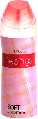 

Al Nuaim NEW ARRIVAL FEELINGS SOFT AS VELVET LONG LASTING PERFUMED SPRAY ALCOHOL FREE Perfume Body Spray - For Women(200 ml)