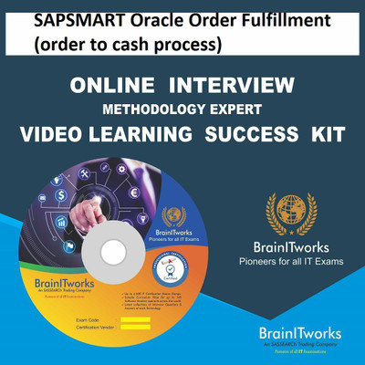 

SAPSMART Oracle Order Fulfillment (order to cash process) Online Video Learning Interview SUCCESS KIT(DVD)