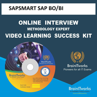 

SAPSMART SAP BO/BI INTERVIEW & METHODOLOGY EXPERT VIDEO LEARNING SUCCESS KIT(DVD)