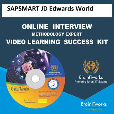 

SAPSMART JD Edwards World Online Video Learning Interview SUCCESS KIT(DVD)