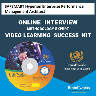 

SAPSMART Hyperion Enterprise Performance Management Architect Online Video Learning Interview SUCCESS KIT(DVD)