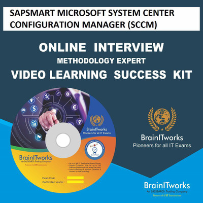 

SAPSMART MICROSOFT SYSTEM CENTER CONFIGURATION MANAGER (SCCM) Online Interview video learning SUCCESS KIT(DVD)
