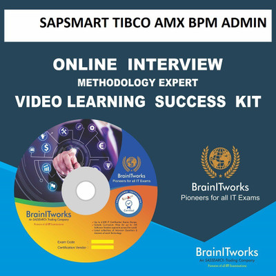 

SAPSMART TIBCO AMX BPM ADMIN Online Interview video learning SUCCESS KIT(DVD)