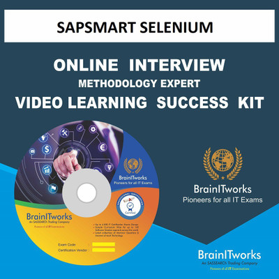 

SAPSMART SELENIUM Online Interview video learning SUCCESS KIT(DVD)