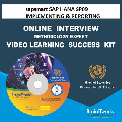 

sapsmart SAP HANA SP09 IMPLEMENTING & REPORTING ONLINE VIDEO TRANING BUNDLE(DVD)