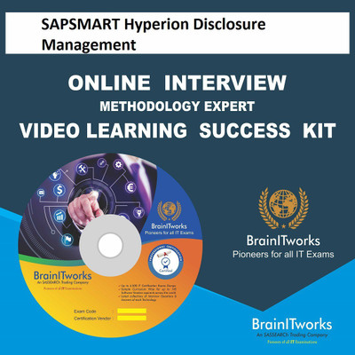 

SAPSMART Hyperion Disclosure Management Online Video Learning Interview SUCCESS KIT(DVD)