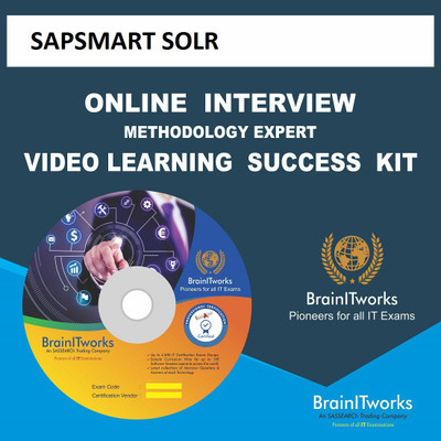 

SAPSMART SOLR Online Interview video learning SUCCESS KIT(DVD)