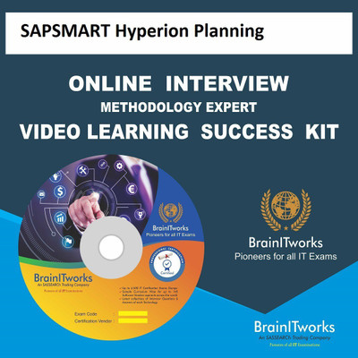 

SAPSMART Hyperion Planning Online Video Learning Interview SUCCESS KIT(DVD)