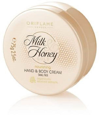 

Oriflame Sweden Milk & Honey Gold Nourishing Hand & Body Cream Small Pack(75 g)