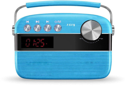 

ShopyBucket Digital Radio Music Player Bluetooth USB and AUX In Support Pre Loaded 5025 Thousand Evergreen Songs FM Radio(Blue)