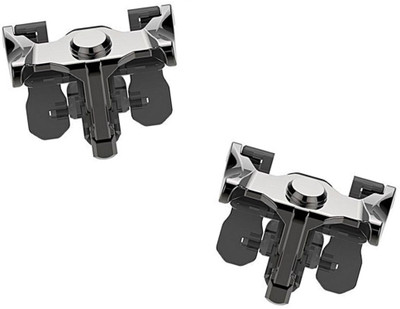 

LIFEMUSIC PUBG Mobile Game Controller, 1 Pair Sensitive Metal Game Triggers for PUBG/Knives Out/Rules of Survival L1R1 Game Joysticks Gamepad for All Phones Gaming Accessory Kit(Black, For Android, iOS)