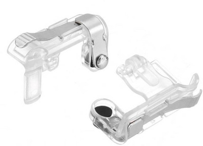 

footloose PUBG Upgraded Sensitive Shoot/Aim Buttons R1 L1 Transparent Metal Trigger Mobile Game Controller Gaming Accessory Kit(Transparent, For Android, iOS) Gaming Accessory Kit(White, For iOS)