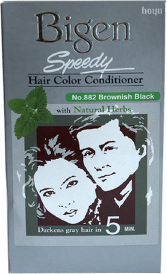 

Bigen SPEDEEY Color Hair Color (BROWNISH BLACK NO. 882) Hair Color(BROWNISH BLACK)