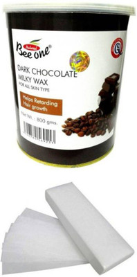 

Beeone Dark Chocolate Hot Body Hair Remover With Strips Wax(800 g)