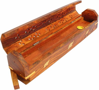 Karam Collections HOLDER Wood Incense Holder(Brown)